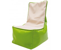 Babzsák fotel vanília+zöld