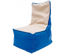 Babzsák fotel vanília+kék