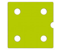 Ajtó NUMERIC sz. 4 - zöld
