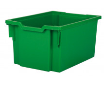 Műanyag tároló, nagy - zöld - mélysége 42,7 cm