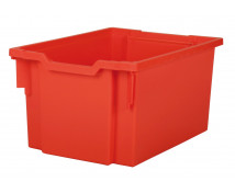 Műanyag tároló, nagy - piros - mélysége 42,7 cm