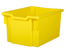 Műanyag tároló, nagy - sárga
