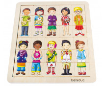 Osztályozás puzzle - gyermekek a világból