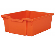 Műanyag tároló, közepes - narancssárga - mélysége 42,7 cm