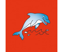 Párna  varázsmintával - delfin