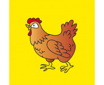 Tornazsákok varázsmintával - tyúkocska