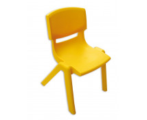 Műanyag szék - magasság 35 cm, sárga