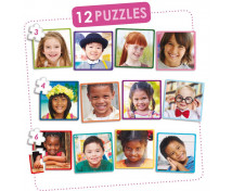 [12 db puzzle készlet - A világ gyermekei]