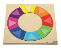 Kirakós puzzle - Szivárványos kör