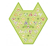 Schubitrix - élelmiszerek és geometriai alakzatok