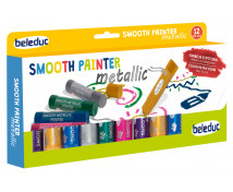 Szilárd tempera festék-Metálos színek - 12 db