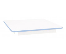 Asztallap 18 mm, FEHÉR - négyzet 80x80 cm - kék