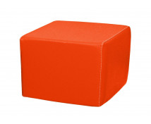 KOCKA Puff - piros 25 cm