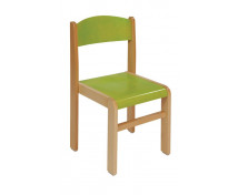 Bükkfa szék - ülésmagasság 26 cm - zöld
