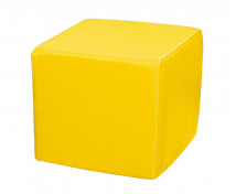 KOCKA Puff - sárga 35 cm
