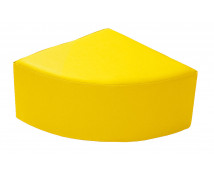 Negyedkör ülőke - sárga 30cm