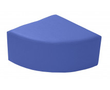 Negyedkör ülőke - kék 30cm