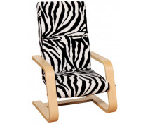 Exkluzív állatmintás fotel - zebra