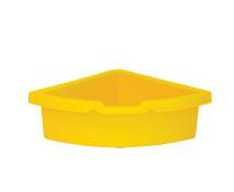 Sarok műanyag tároló - sárga
