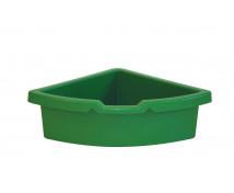 Sarok műanyag tároló - zöld