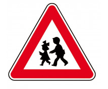 Mellény közlekedési táblával - Vigyázz, gyerekek!