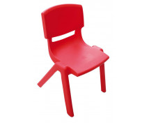 Műanyag szék - magasság 26 cm, piros