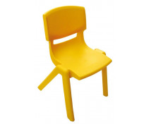 Műanyag szék - magasság 26 cm, sárga