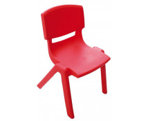 Műanyag szék - magasság 38cm, piros