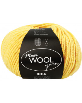 Gyapjú az alkotáshoz, 100 g, sárga