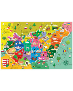 Puzzle - Magyarország térképe