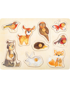 Kirakós puzzle  - Erdei állatok (9 darabos)