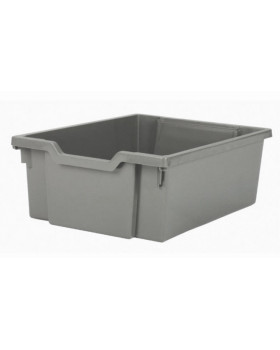 Műanyag tároló, közepes - sötét szürke - mélysége 42,7 cm
