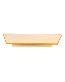 Asztallap 18 mm, Juhar - trapéz - narancssárga