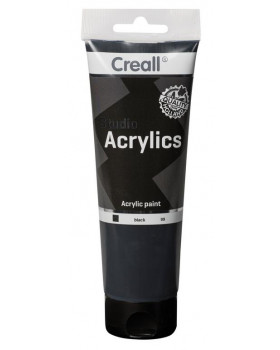 Akril festék, 250 ml - fekete