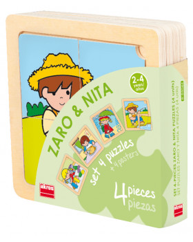 Zaro és Nita - puzzle, 4 db - 4 részes
