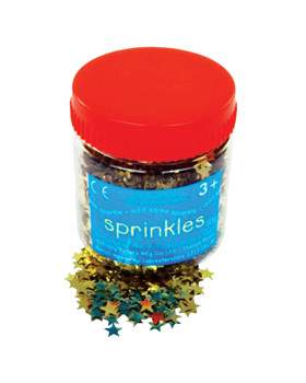 Metál csillagok - 50 g - arany