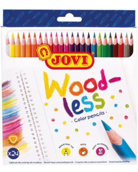 Színes ceruzák, gömbölyű - 24 db (12 szín)