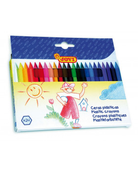 Plasticolor zsírkréták, hatszög - 24 db