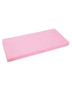 Jersey, gumis lepedő, 140 x 70 cm - rózsaszín