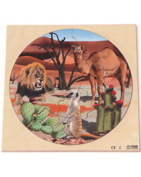 Puzzle - Vadon élő állatok - A sivatagban