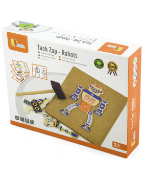 Kirakó- Fa rögzítőtáblával - Robotok