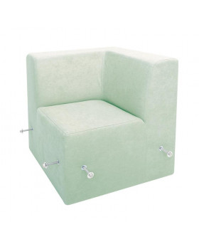 Színes ülőke -Belső sarokrész 31 cm - pasztell zöld