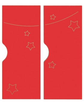 Ajtók mart mintával - Világűr - Ementál öltözőszekrényeinkez, 2 drb-os készlet - piros