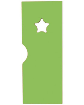 Ajtó nyílással - Csillag - Ementál öltözőszekrényhez - zöld