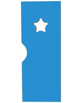 Ajtó nyílással - Csillag - Ementál öltözőszekrényhez - kék