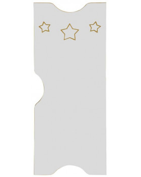 Ajtó mart mintával - Csillagok - Ementál öltözőszekrényhez - szürke