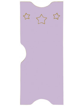 Ajtó mart mintával - Csillagok - Ementál öltözőszekrényhez - pasztell lila