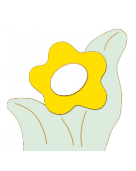 Mezei virág sárga - szekrénydekoráció