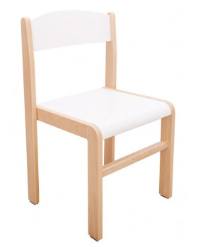 Bükkfa szék - ülésmagasság 31 cm - fehér