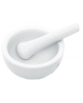 Porcelánmozsár és mozsártörő